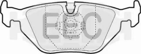 EEC BRP0856 - Гальмівні колодки, дискові гальма autozip.com.ua