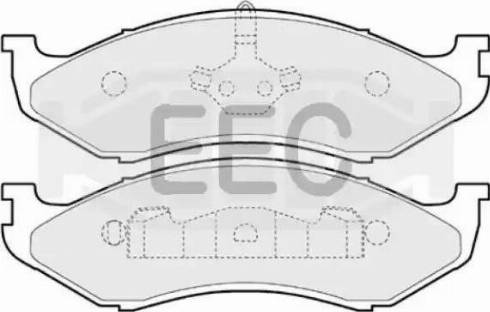 EEC BRP0852 - Гальмівні колодки, дискові гальма autozip.com.ua