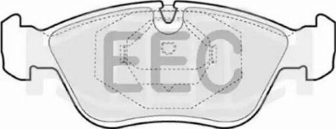 EEC BRP0813 - Гальмівні колодки, дискові гальма autozip.com.ua