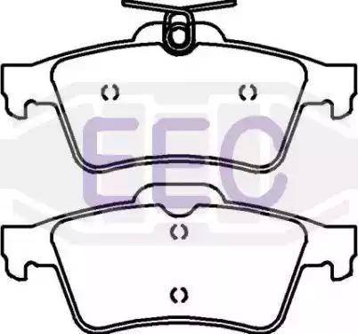 EEC BRP1448 - Гальмівні колодки, дискові гальма autozip.com.ua