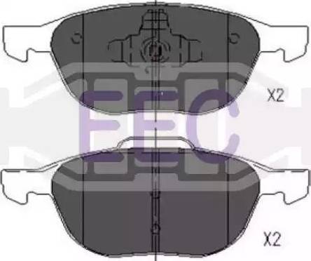 EEC BRP1415 - Гальмівні колодки, дискові гальма autozip.com.ua