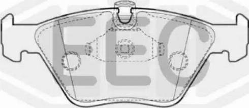 EEC BRP1432 - Гальмівні колодки, дискові гальма autozip.com.ua