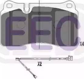 EEC BRP1508 - Гальмівні колодки, дискові гальма autozip.com.ua