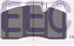 EEC BRP1527 - Гальмівні колодки, дискові гальма autozip.com.ua