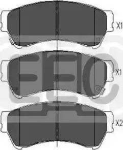 EEC BRP1698 - Гальмівні колодки, дискові гальма autozip.com.ua