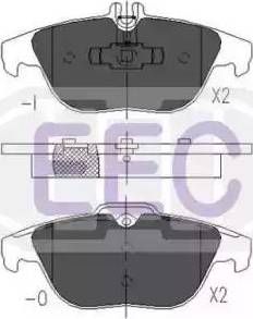 EEC BRP1619 - Гальмівні колодки, дискові гальма autozip.com.ua