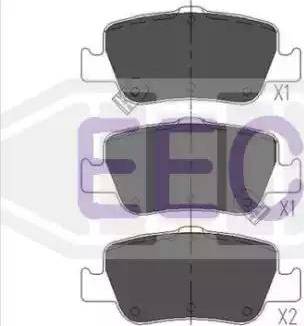 EEC BRP1674 - Гальмівні колодки, дискові гальма autozip.com.ua