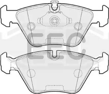 EEC BRP1065 - Гальмівні колодки, дискові гальма autozip.com.ua