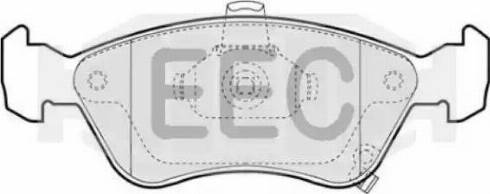 EEC BRP1011 - Гальмівні колодки, дискові гальма autozip.com.ua