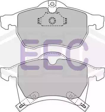 EEC BRP1023 - Гальмівні колодки, дискові гальма autozip.com.ua