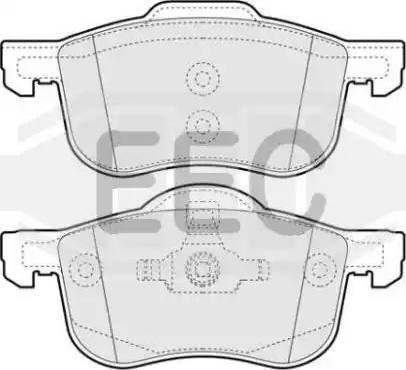 EEC BRP1075 - Гальмівні колодки, дискові гальма autozip.com.ua