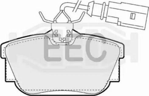 EEC BRP1158 - Гальмівні колодки, дискові гальма autozip.com.ua