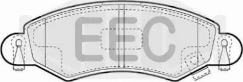 EEC BRP1165 - Гальмівні колодки, дискові гальма autozip.com.ua