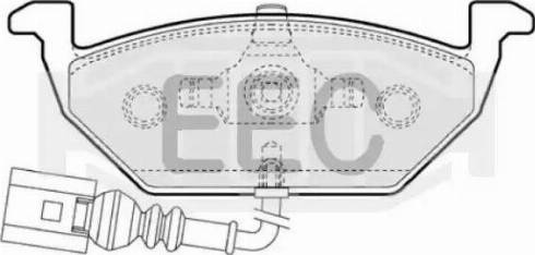 EEC BRP1109 - Гальмівні колодки, дискові гальма autozip.com.ua