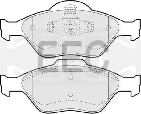 EEC BRP1117 - Гальмівні колодки, дискові гальма autozip.com.ua