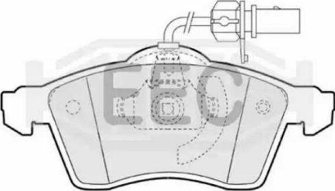 EEC BRP1182 - Гальмівні колодки, дискові гальма autozip.com.ua