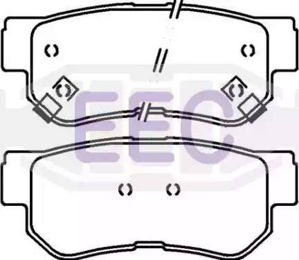 EEC BRP1121 - Гальмівні колодки, дискові гальма autozip.com.ua