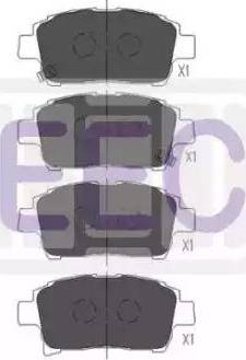 EEC BRP1825 - Гальмівні колодки, дискові гальма autozip.com.ua