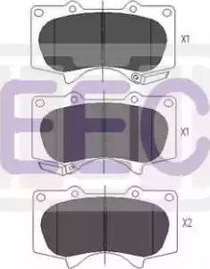 EEC BRP1382 - Гальмівні колодки, дискові гальма autozip.com.ua