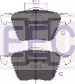 EEC BRP1335 - Гальмівні колодки, дискові гальма autozip.com.ua