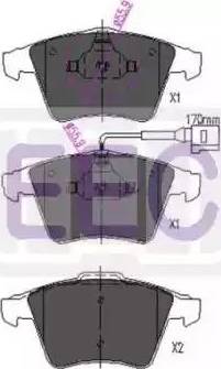 EEC BRP1336 - Гальмівні колодки, дискові гальма autozip.com.ua