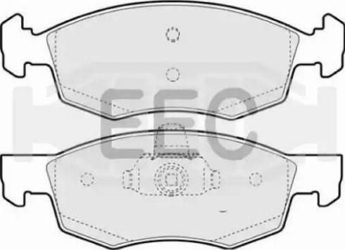 EEC BRP1330 - Гальмівні колодки, дискові гальма autozip.com.ua