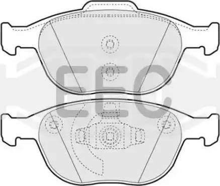 EEC BRP1326 - Гальмівні колодки, дискові гальма autozip.com.ua