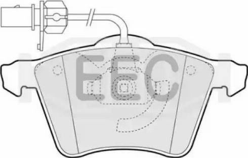 EEC BRP1323 - Гальмівні колодки, дискові гальма autozip.com.ua