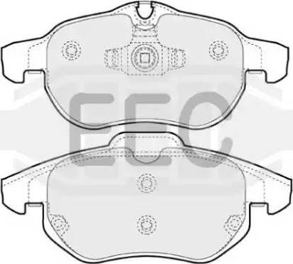 EEC BRP1248 - Гальмівні колодки, дискові гальма autozip.com.ua