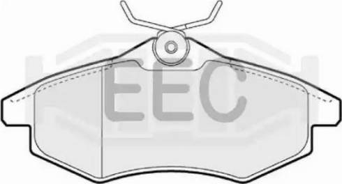 EEC BRP1289 - Гальмівні колодки, дискові гальма autozip.com.ua