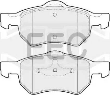 EEC BRP1229 - Гальмівні колодки, дискові гальма autozip.com.ua