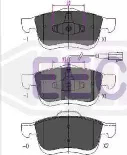 EEC BRP1793 - Гальмівні колодки, дискові гальма autozip.com.ua