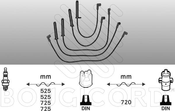 BSG 15518 - Комплект проводів запалювання autozip.com.ua