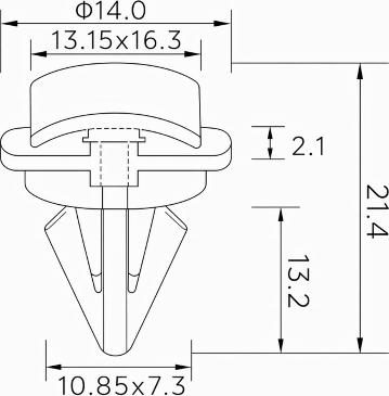 EINPARTS EPCRC1192 - Зажим, молдинг / захисна накладка autozip.com.ua