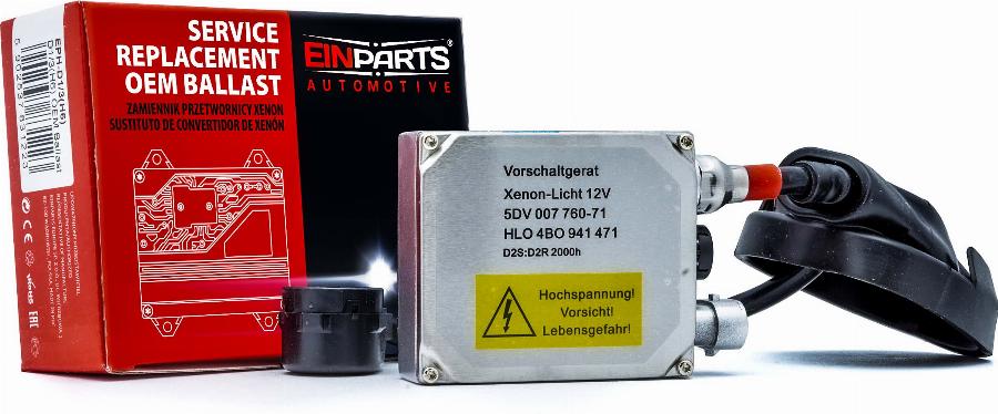 EINPARTS EPH-D1-3(H6) - Попередньо включений прилад, газорозрядна лампа autozip.com.ua