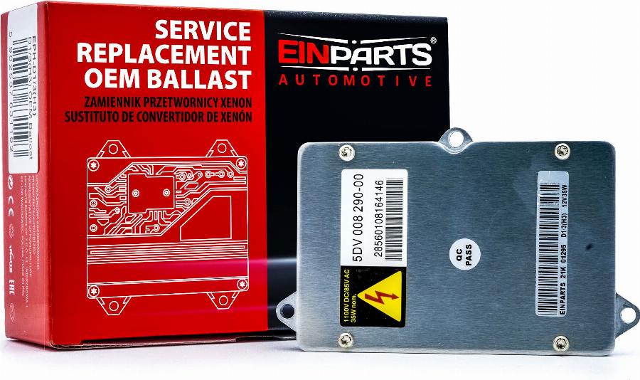 EINPARTS EPH-D1-3(H3) - Попередньо включений прилад, газорозрядна лампа autozip.com.ua