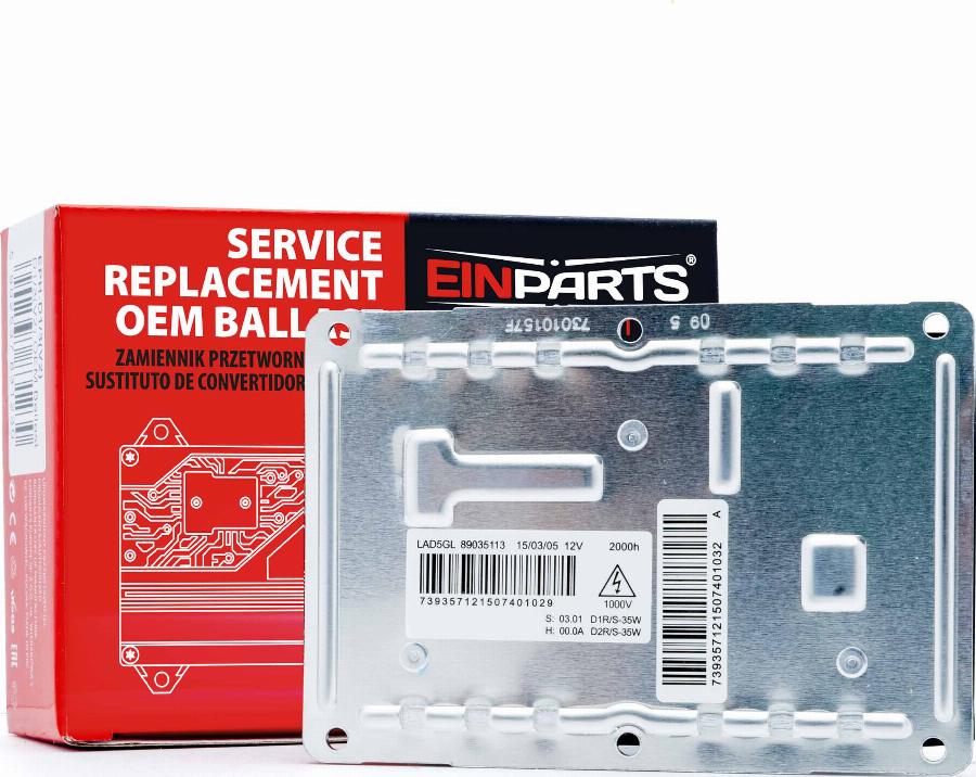 EINPARTS EPH-D1-3(V2) - Попередньо включений прилад, газорозрядна лампа autozip.com.ua