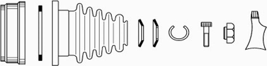 EKG 922701 - Шарнірний комплект, ШРУС, приводний вал autozip.com.ua