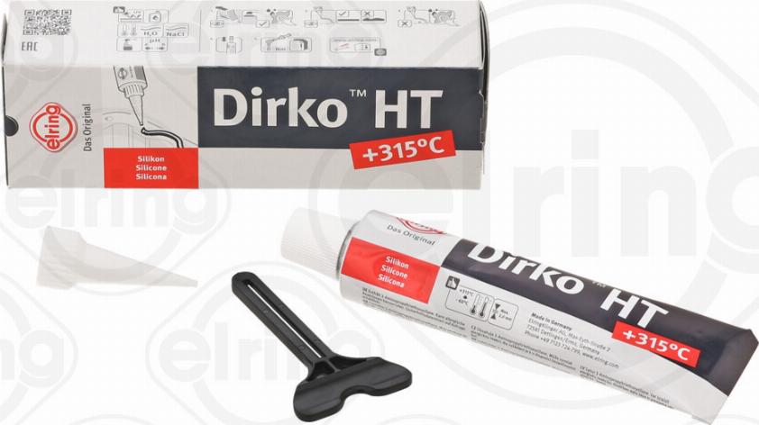 Elring 006.553 - Герметик DIRKO -50-300°С 70Г ЧОРНИЙ вир-во Elring autozip.com.ua