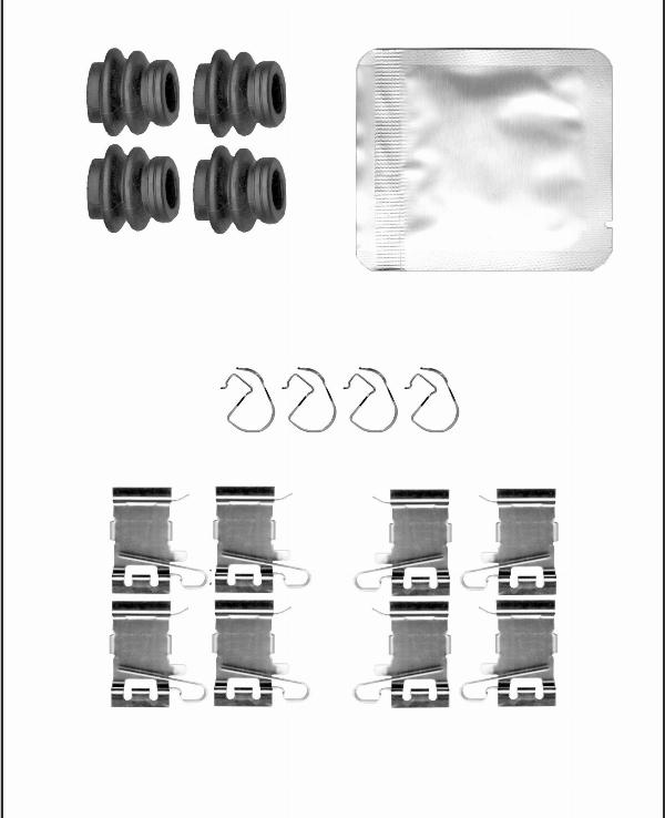 Elta Automotive EA9399 - Комплектуючі, колодки дискового гальма autozip.com.ua