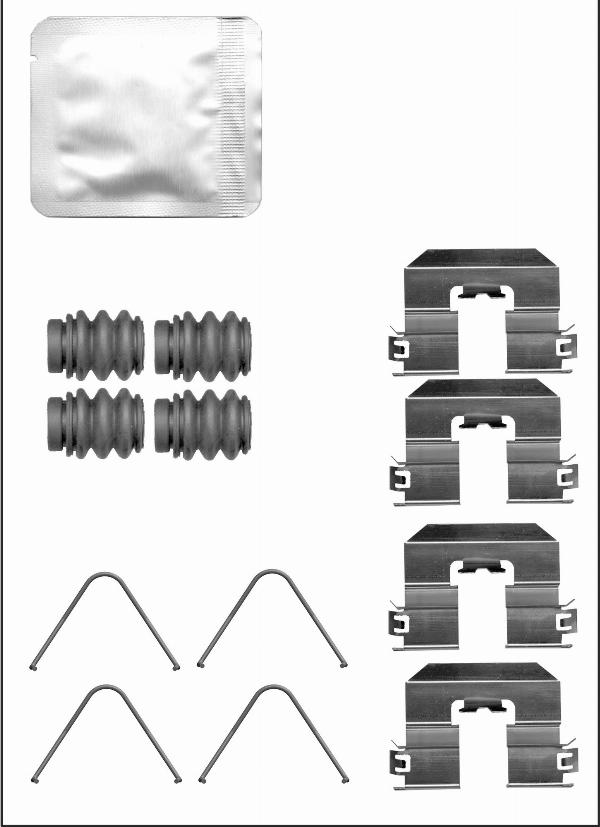 Elta Automotive EA9381 - Комплектуючі, колодки дискового гальма autozip.com.ua
