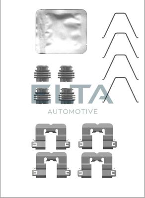 Elta Automotive EA8913 - Комплектуючі, колодки дискового гальма autozip.com.ua