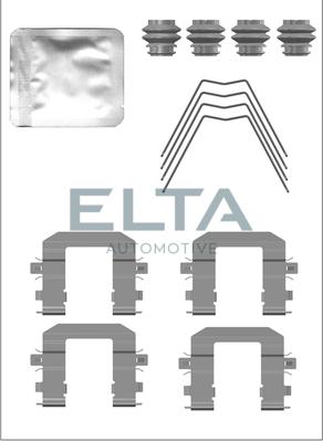 Elta Automotive EA8934 - Комплектуючі, колодки дискового гальма autozip.com.ua