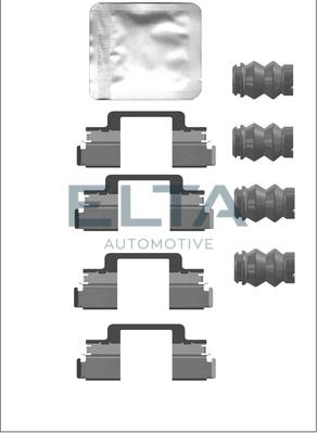 Elta Automotive EA8930 - Комплектуючі, колодки дискового гальма autozip.com.ua
