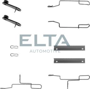 Elta Automotive EA8591 - Комплектуючі, колодки дискового гальма autozip.com.ua