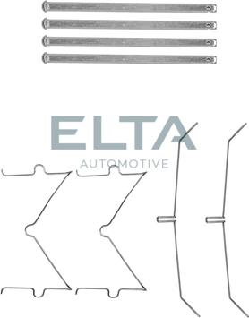 Elta Automotive EA8551 - Комплектуючі, колодки дискового гальма autozip.com.ua