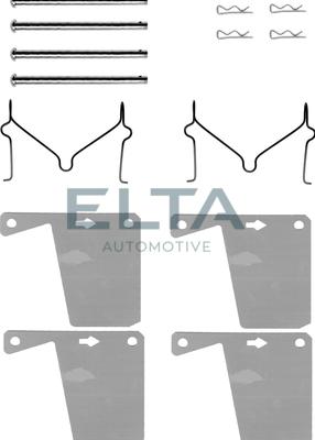 Elta Automotive EA8558 - Комплектуючі, колодки дискового гальма autozip.com.ua