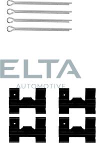 Elta Automotive EA8510 - Комплектуючі, колодки дискового гальма autozip.com.ua