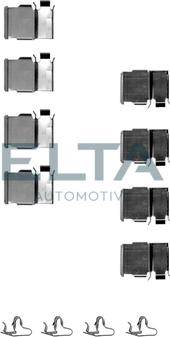 Elta Automotive EA8581 - Комплектуючі, колодки дискового гальма autozip.com.ua