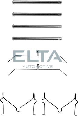 Elta Automotive EA8534 - Комплектуючі, колодки дискового гальма autozip.com.ua